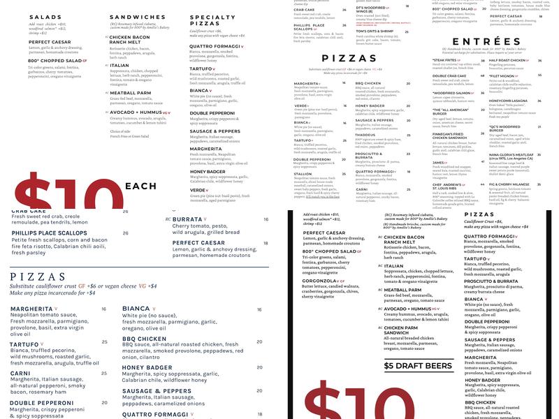 800 DEGREES | SOUTH PARK Menu