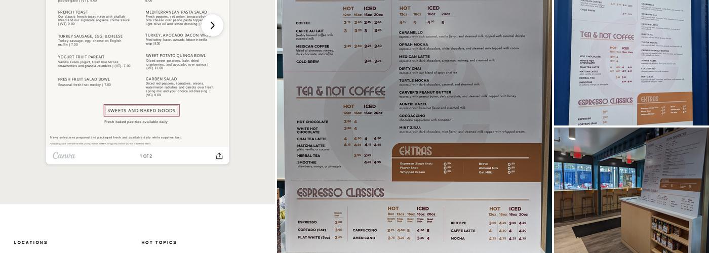 Beyu Caffé Menu