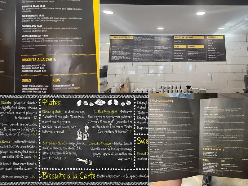 10/Fold Biscuits Menu