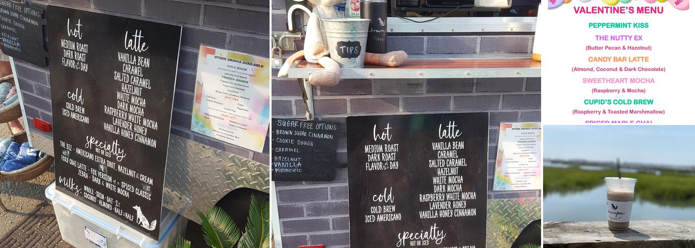 Brown Fox Coffee Box Menu