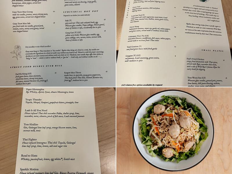Sen Thai Noodles & Hot Pot Menu