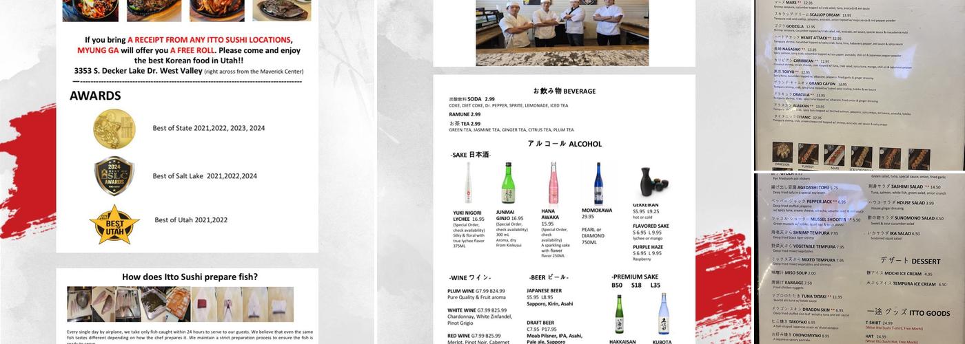Itto Sushi South Jordan Menu