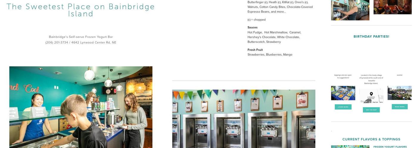 Island Cool Ice Cream Menu