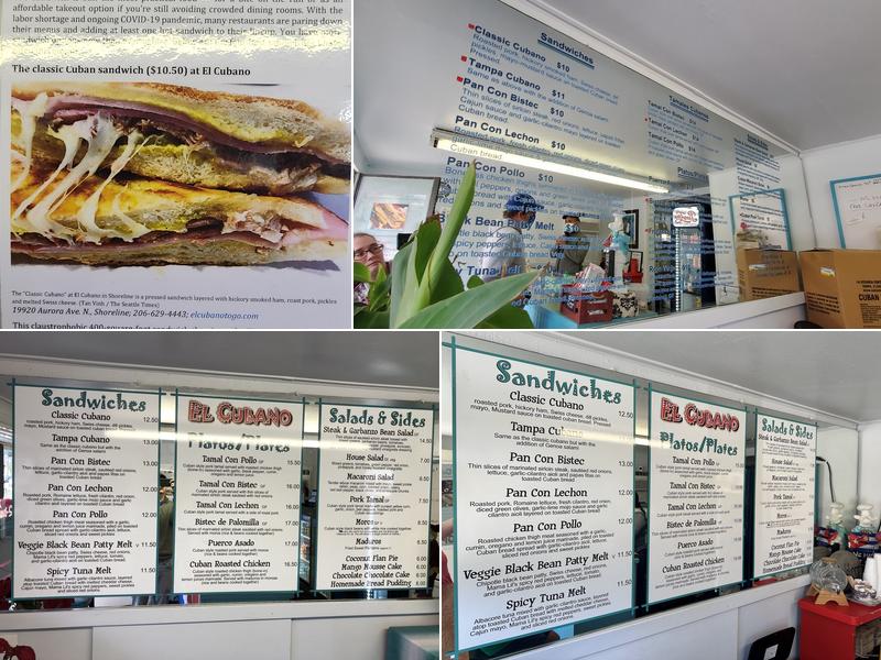 El Cubano To Go Menu