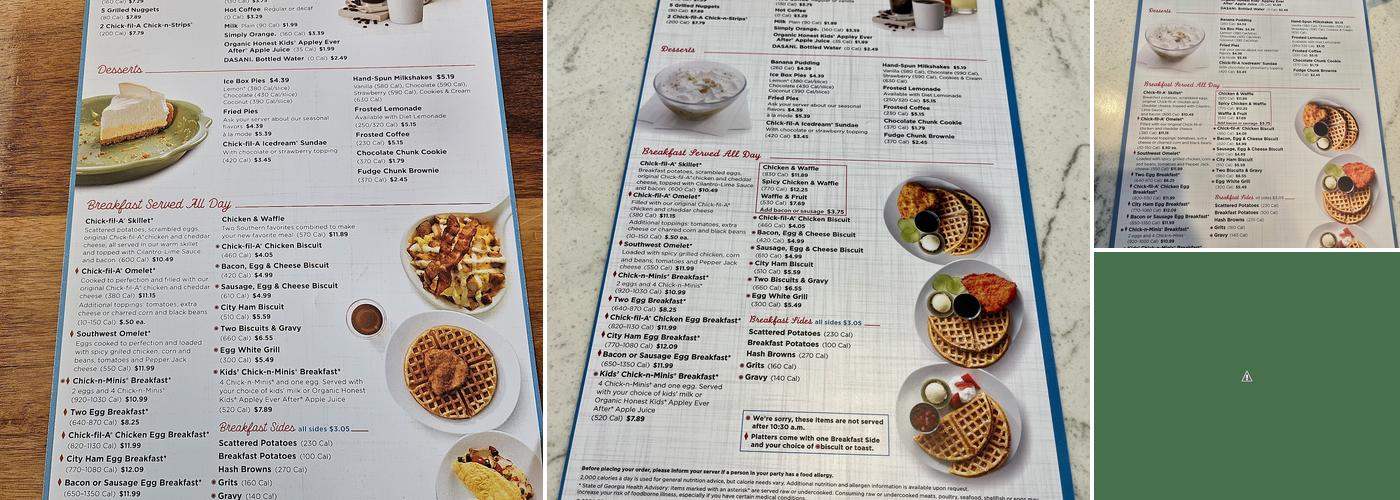 Chick-fil-A Menu