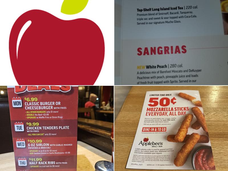 Applebee's Grill + Bar Menu