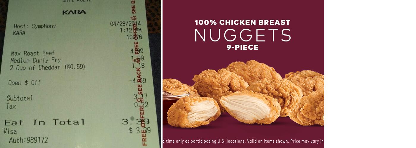 Arby's Menu