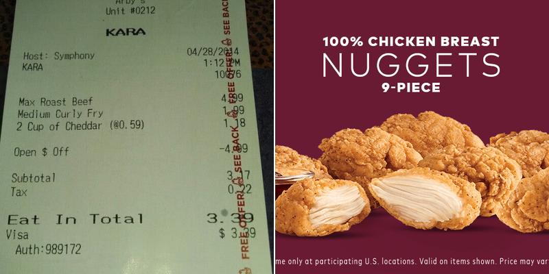 Arby's Menu