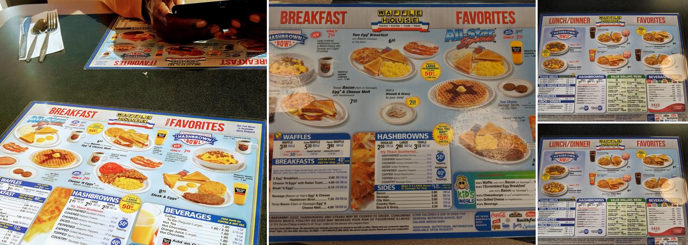 Waffle House Menu