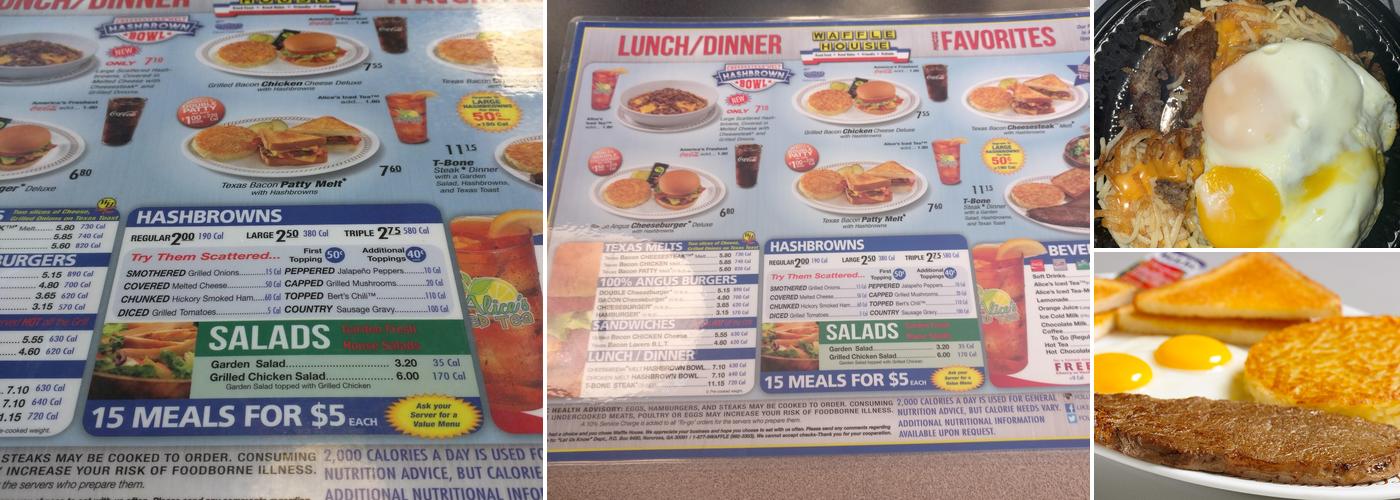 Waffle House Menu