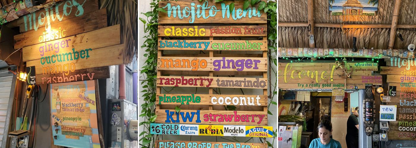 Miami Mojito Company Menu