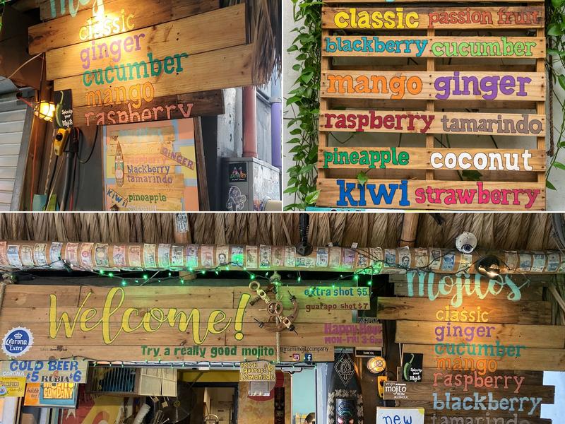 Miami Mojito Company Menu