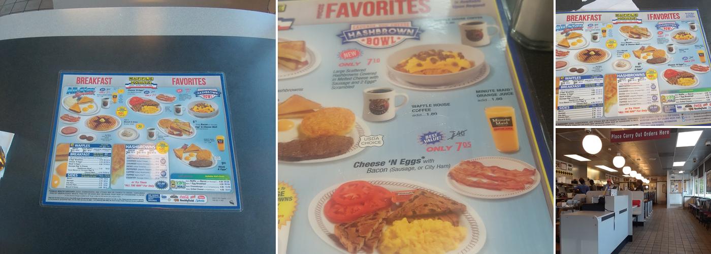 Waffle House Menu