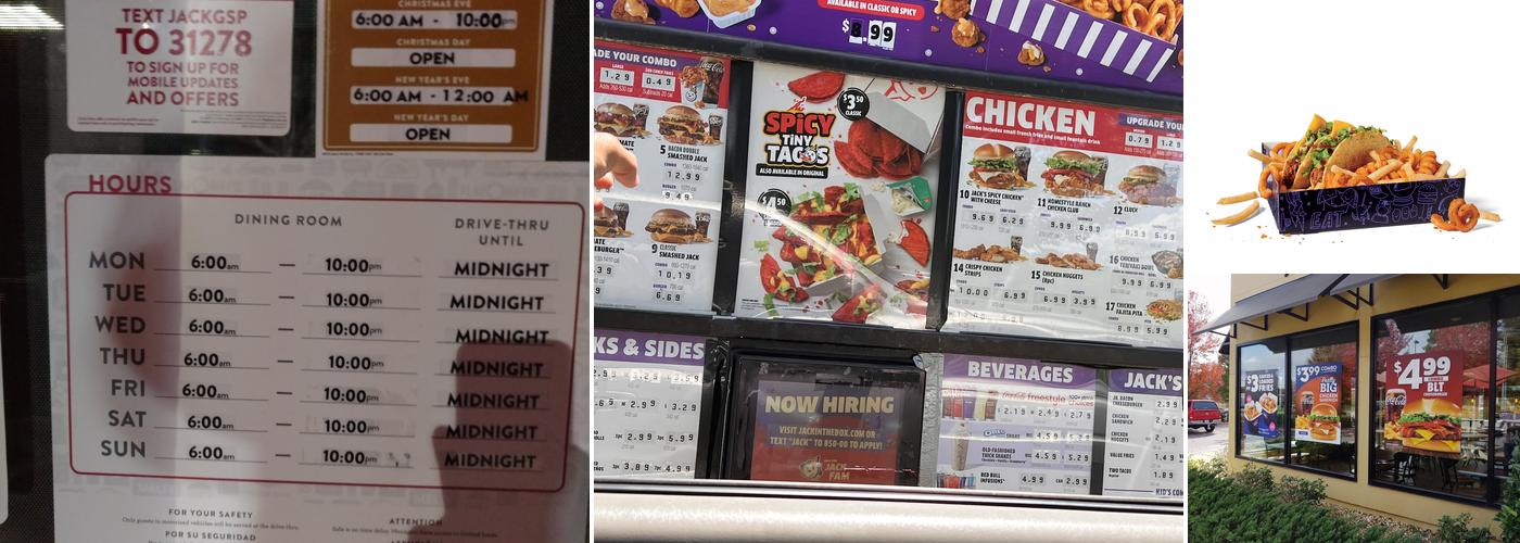 Jack in the Box Menu