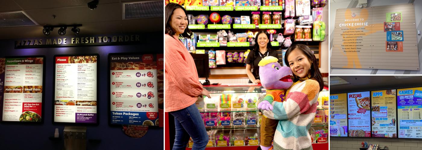 Chuck E. Cheese Menu