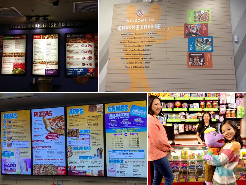 Chuck E. Cheese Menu