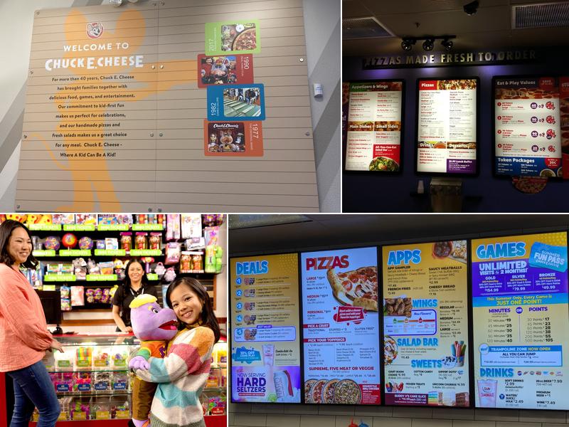 Chuck E. Cheese Menu