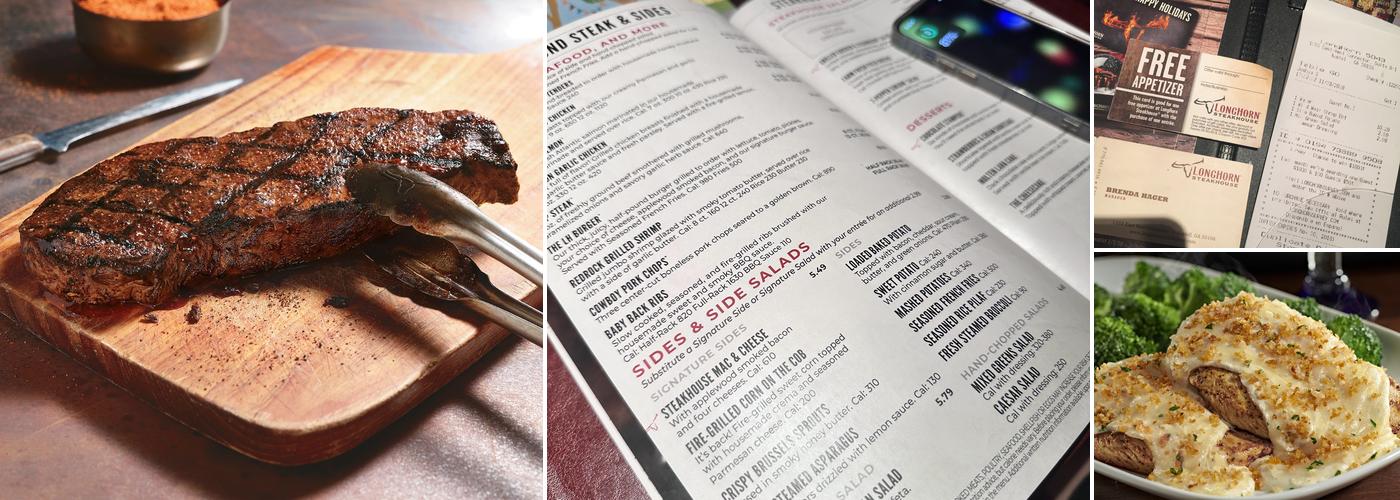 LongHorn Steakhouse Menu