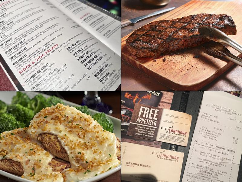 LongHorn Steakhouse Menu