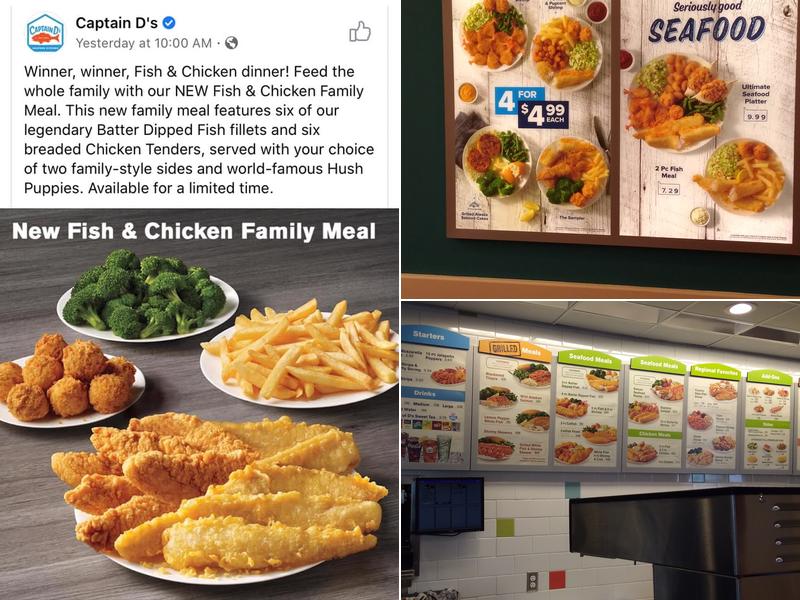 Captain D's in Surfside Menu