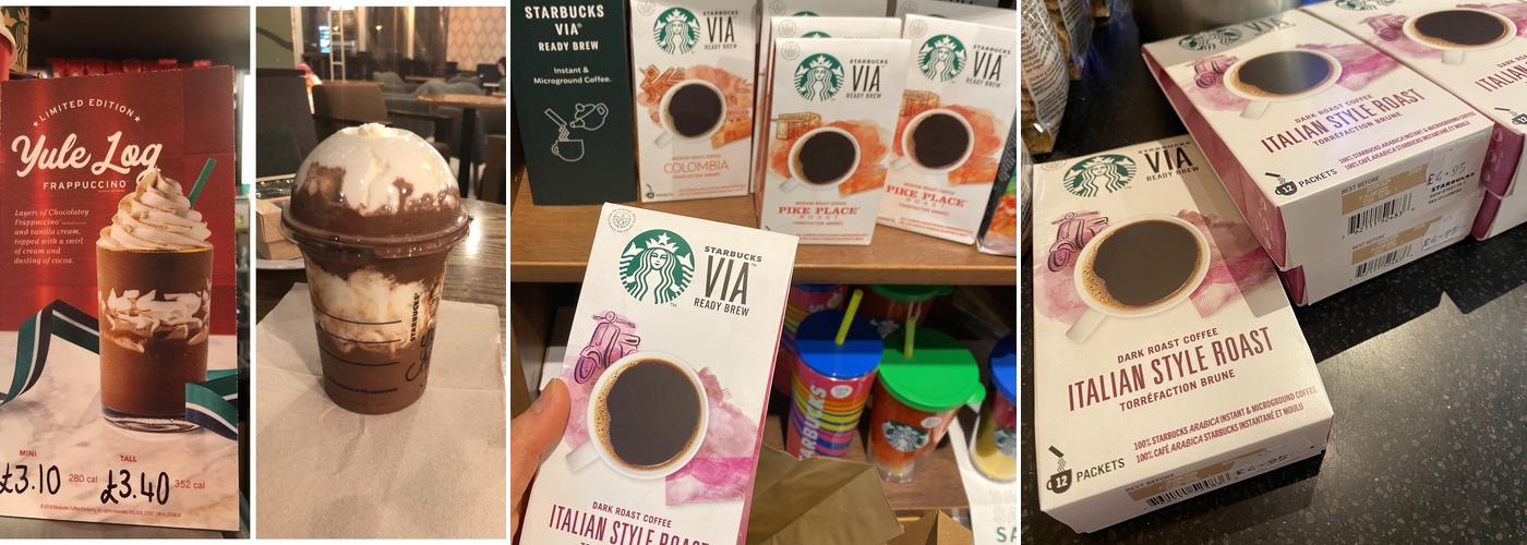 Starbucks Coffee Menu