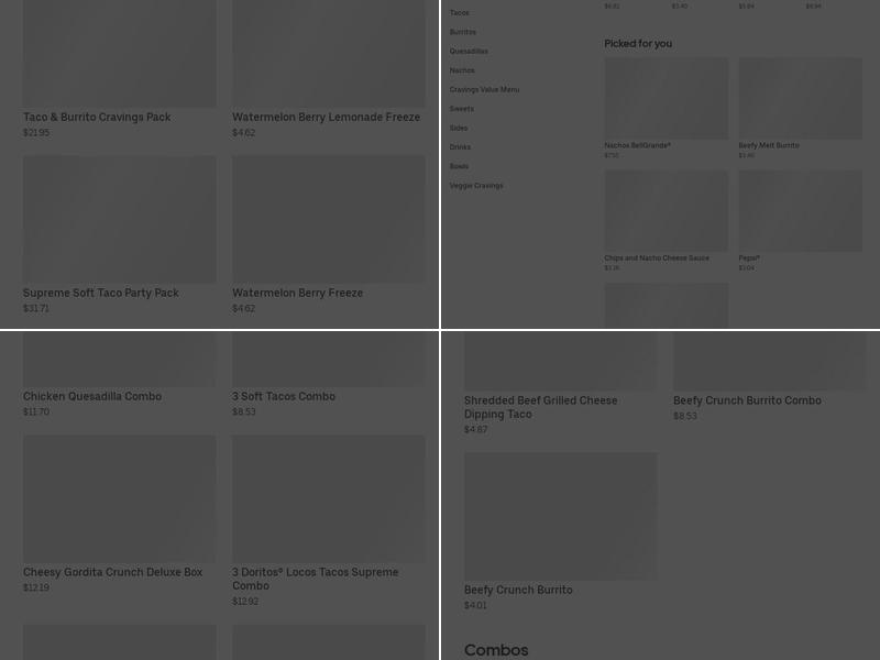 Taco Bell Menu