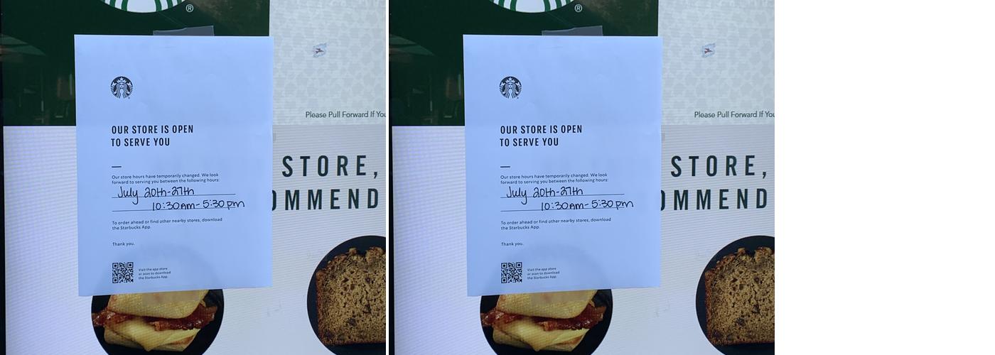 Starbucks Menu