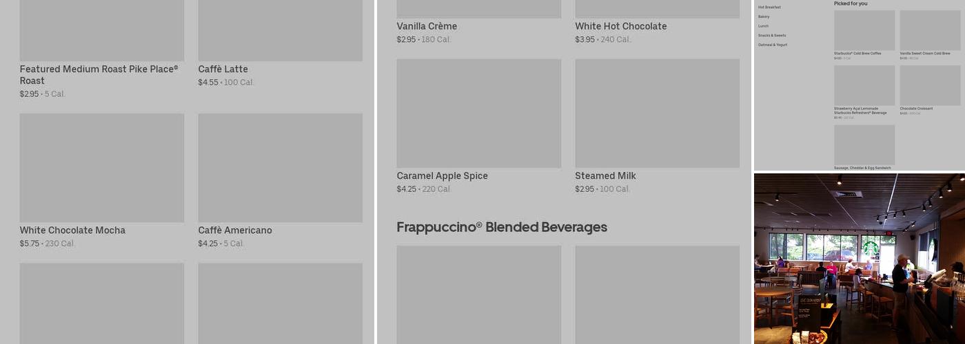 Starbucks Menu