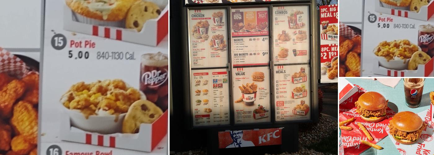 KFC Menu