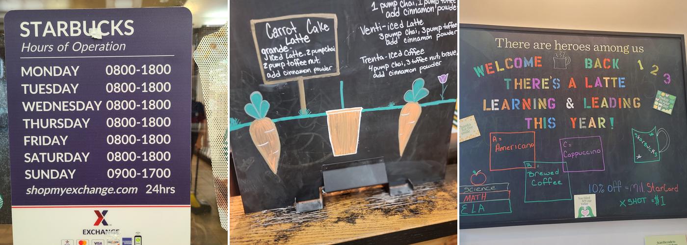 Starbucks Menu