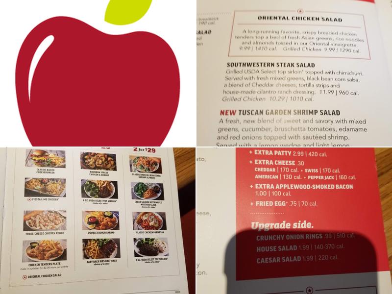 Applebee's Grill + Bar Menu