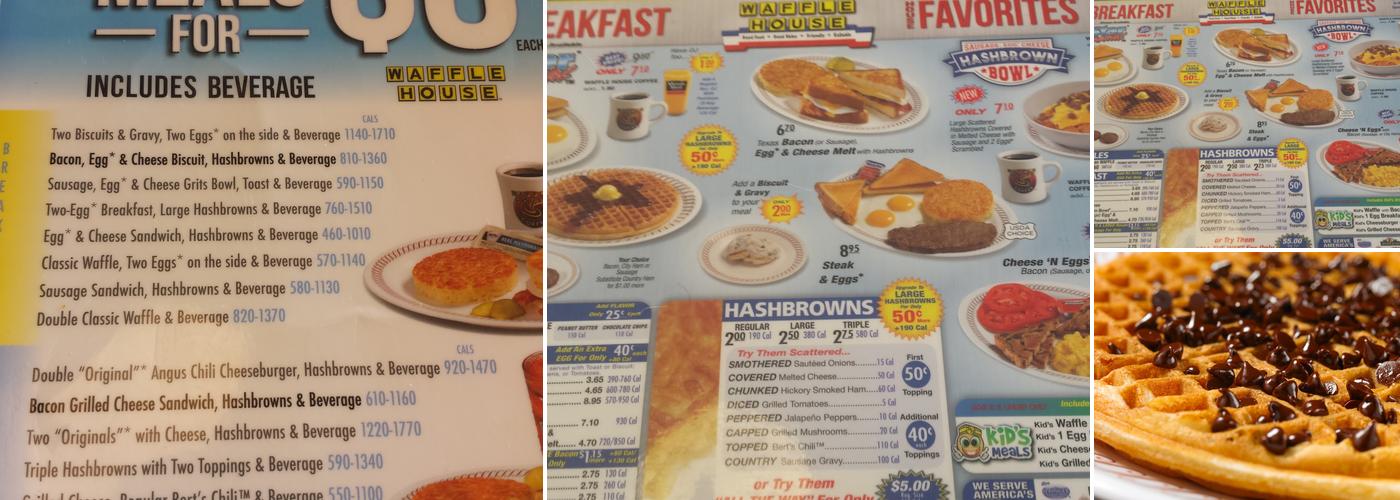 Waffle House Menu
