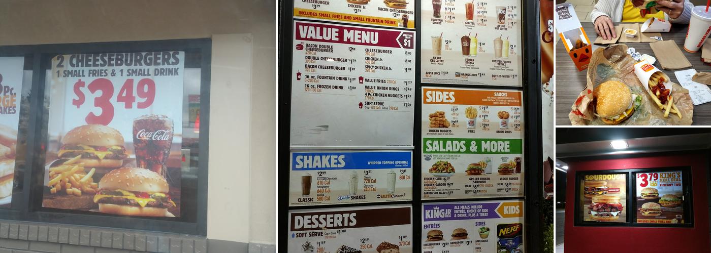 Burger King Menu