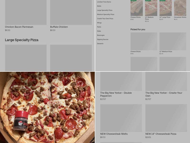 Pizza Hut Menu