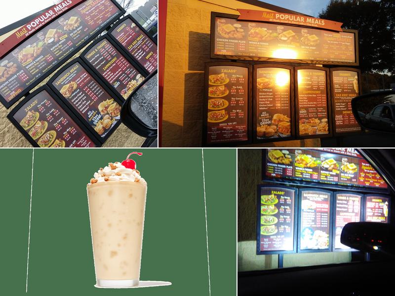 Zaxbys Chicken Fingers & Buffalo Wings Menu