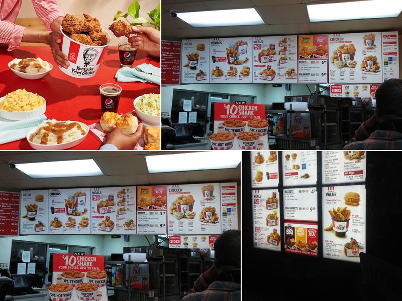 KFC Menu