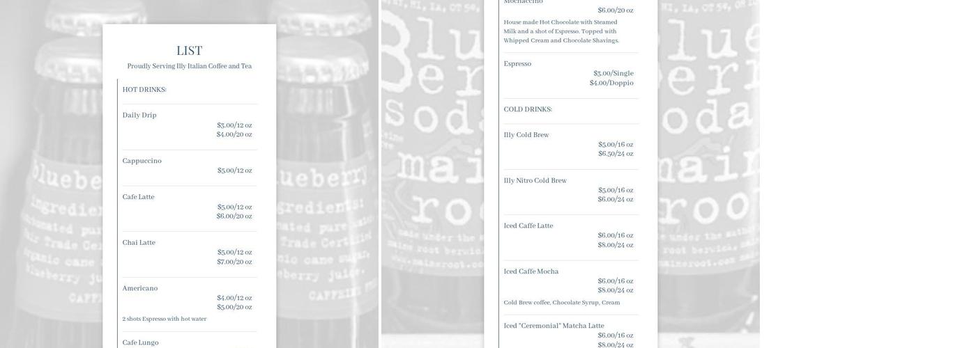 DiFebo's Market Menu