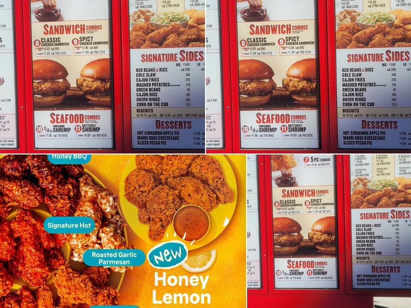 Popeyes Louisiana Kitchen Menu