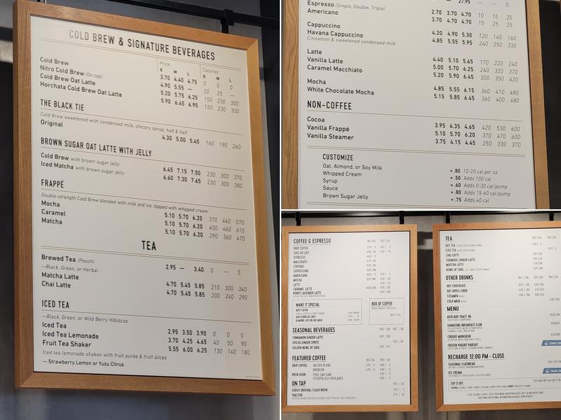 Capital One Café Menu