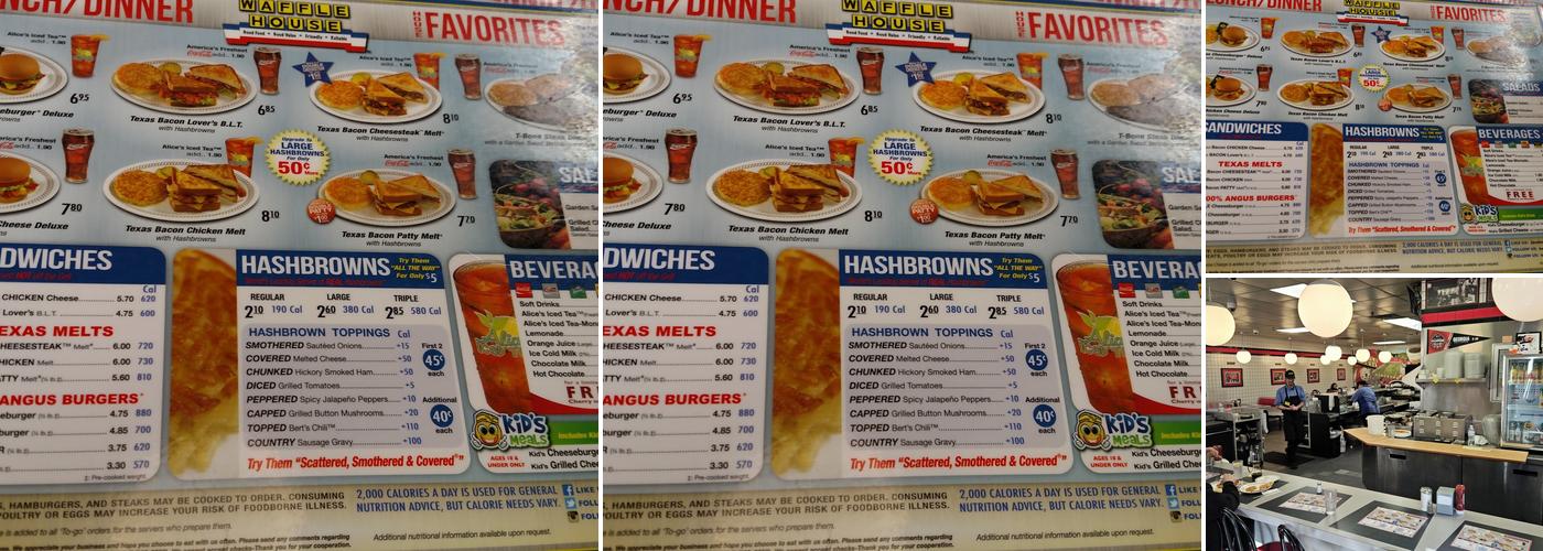 Waffle House Menu