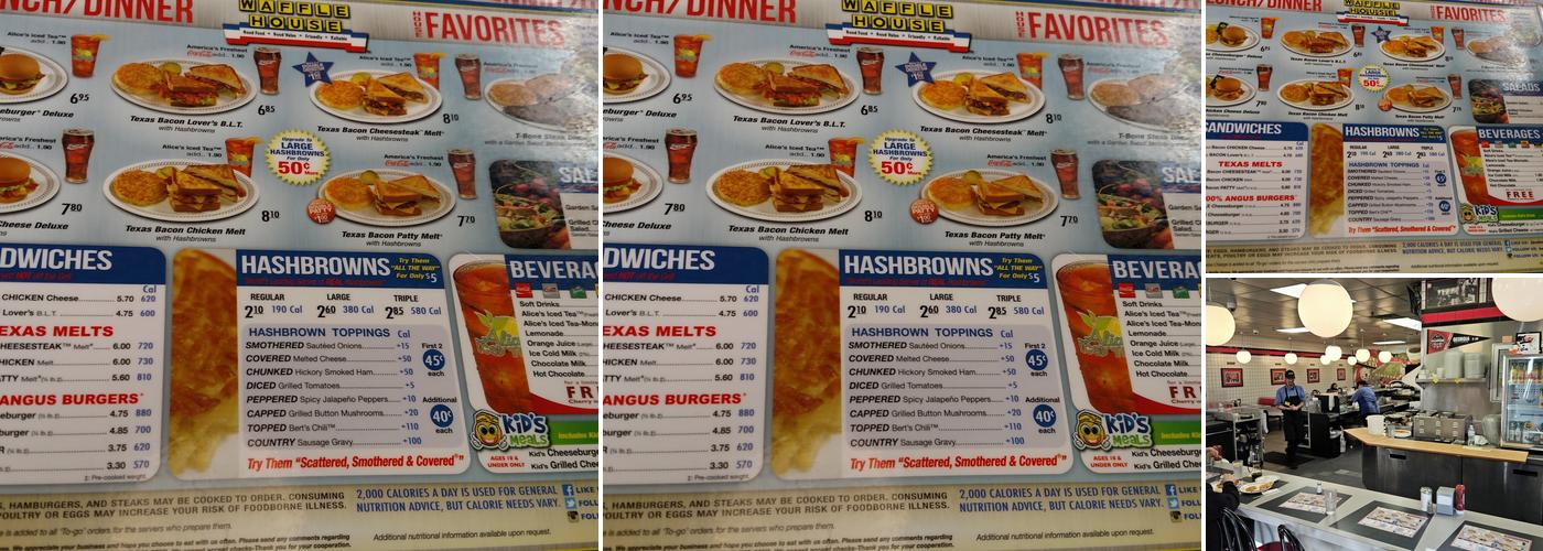 Waffle House Menu