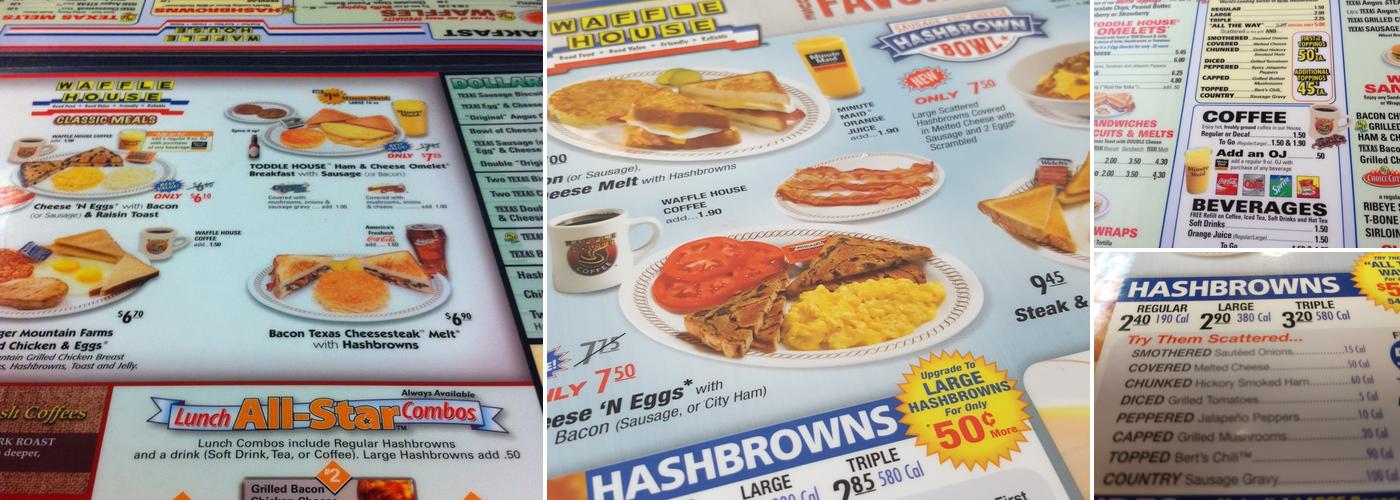 Waffle House Menu