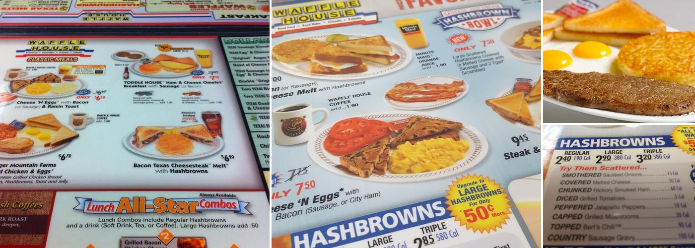 Waffle House Menu