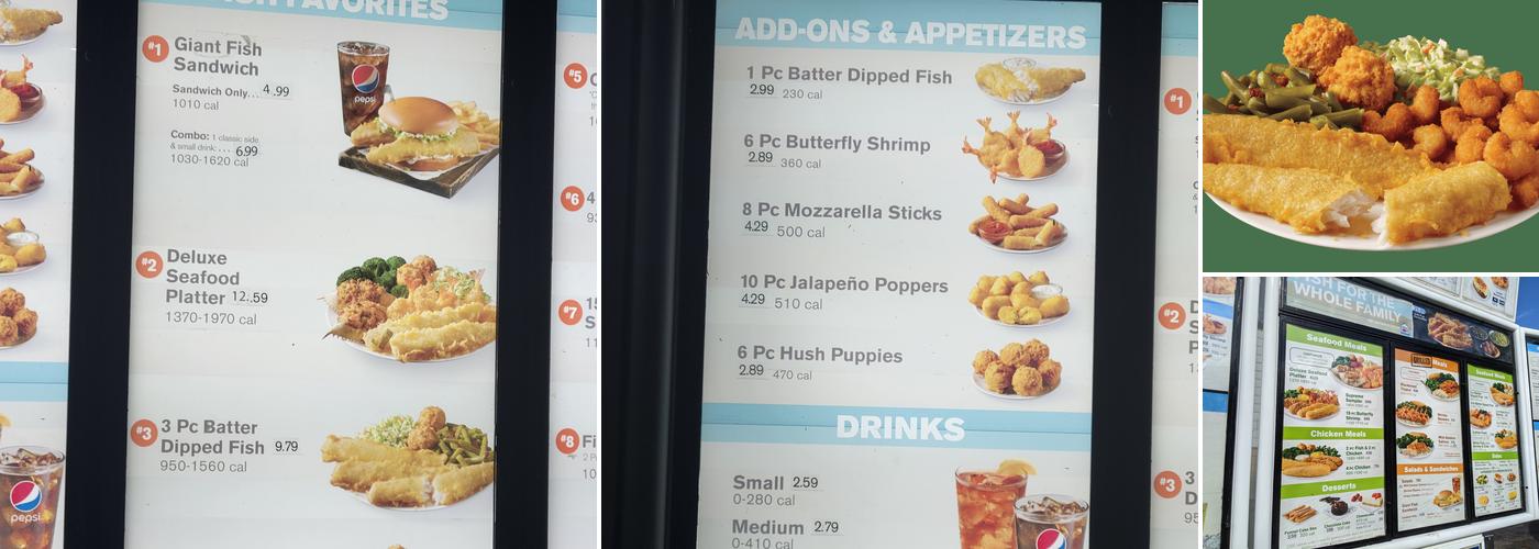 Captain D's Menu