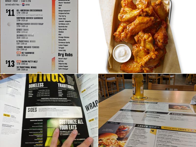 Buffalo Wild Wings Menu