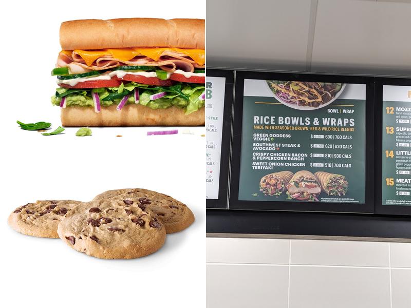 Subway Menu