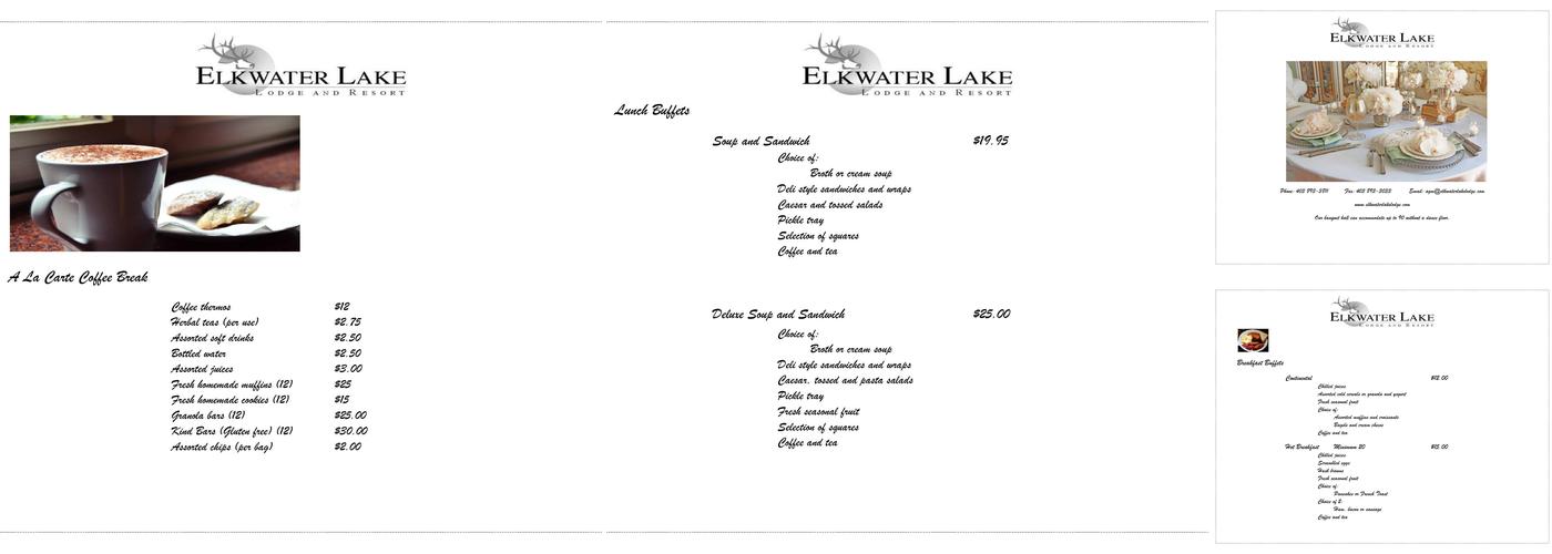 Buglers Dining Room and Lounge Menu