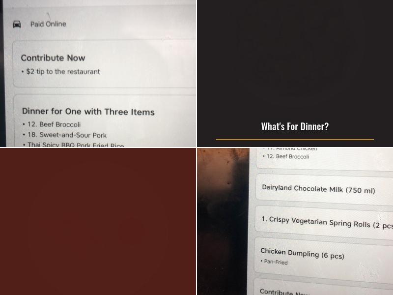 Dragon Chef Restaurant Menu