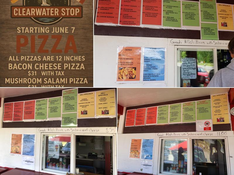 Clearwater Stop Menu