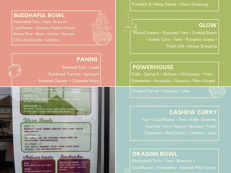 Whole Glow Cafe Menu
